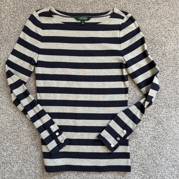 Ralph Lauren striped long sleeve top - Picture 1 of 4